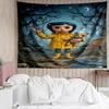 Coraline Tapestry for Bedroom Aesthetic Classroom Tapestries Wall Hanging for Living Room Dorm Office,Ideal Creative Gift