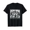 Okkultní Dolů s mými démony Gotický Horor Punk Čarodějnice Měsíc Tričko vintage Vyprané módní grafické streetwear Ležérní Lehce