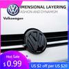 GJWPC1 For VW Jetta MK5 Golf 2pcs Glossy Black Matt Black Front Grille Emblem and a Rear Trunk Emblem For Volkswagen VW Golf