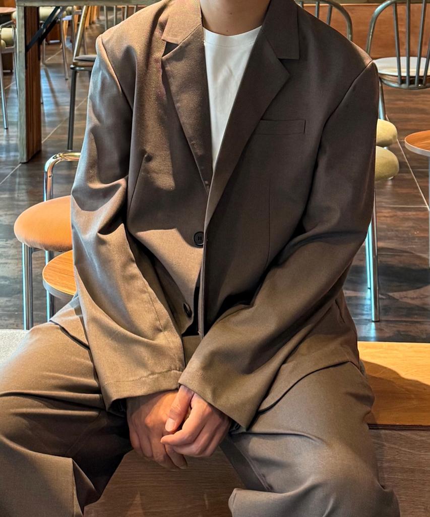 Prairie Airflow Loose Fit Blazer (Brown)