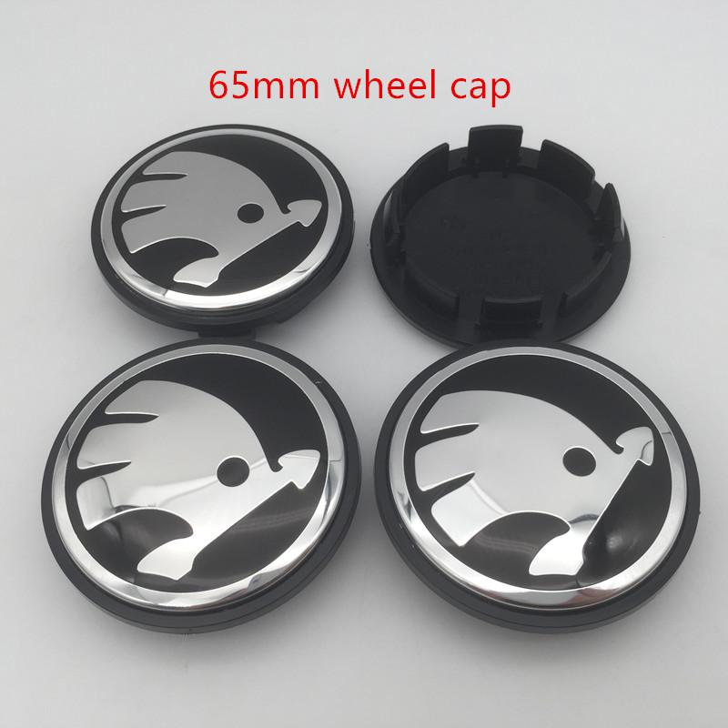 ABCDGE1 20pcs 3D 56mm 65mm For Skoda Car emblem Wheel hub Center Cap Badge covers sticker Decals Styling accessories