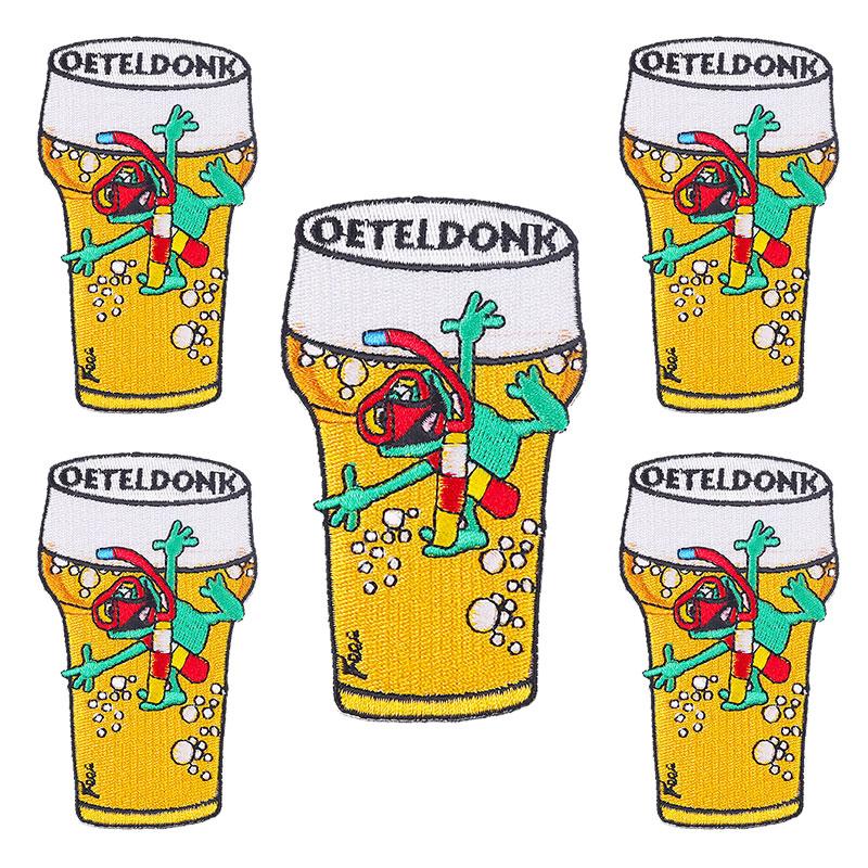 10pcs /Lots Netherland Carnival Patch Netherland Oeteldonk Emblem Full Embroidered Patches Iron On Patches For Clothing Sew Diy 