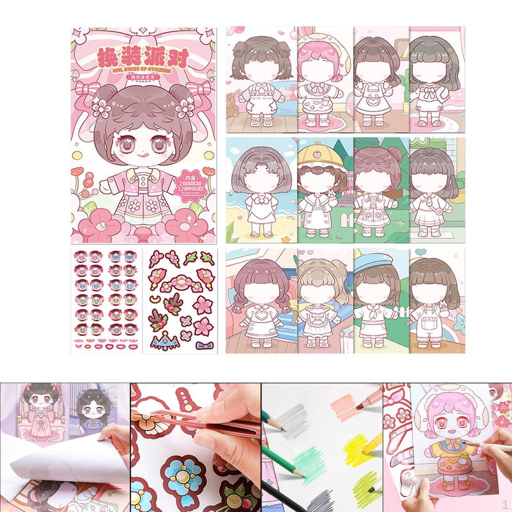 Create A Face Sticker Book, Your Own Stickers, Wrapping Decorations Educational DIY