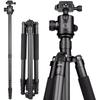 Era Q868C Carbon Fiber Ultra-Light Tripod for DSLR & Mirrorless Cameras - Portable & Professional for Travel