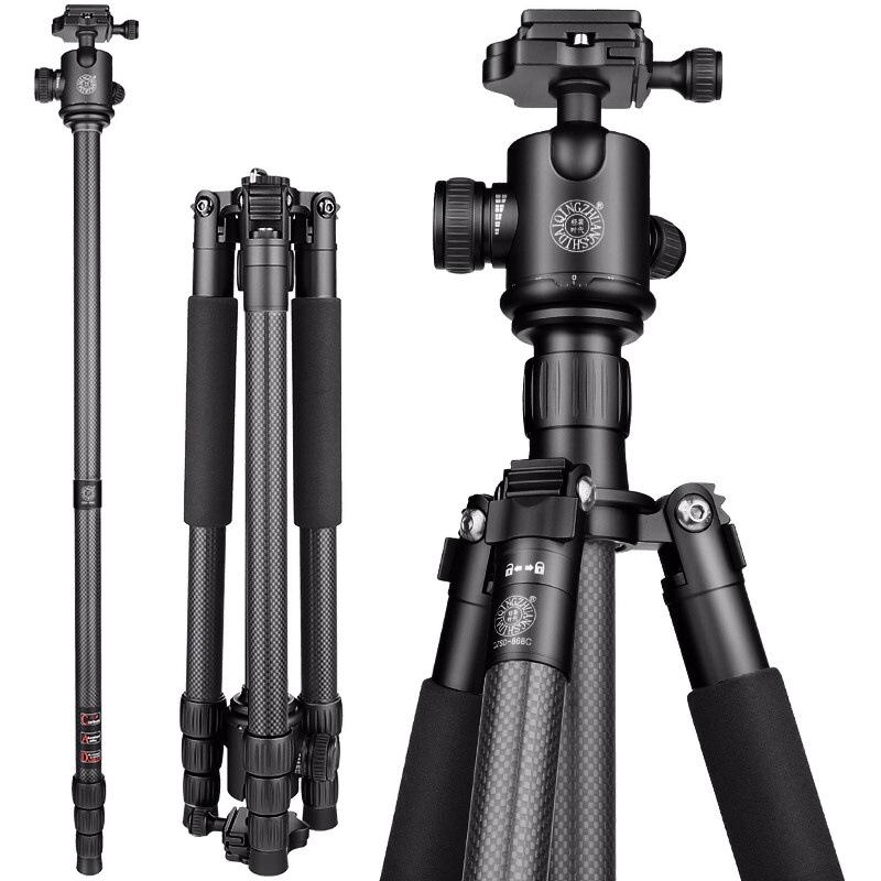 Era Q868C Carbon Fiber Ultra-Light Tripod for DSLR & Mirrorless Cameras - Portable & Professional for Travel
