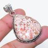 Natural Laguna Lace Agate Gemstone 925 Sterling Silver Pendant 1.89" AP-14788