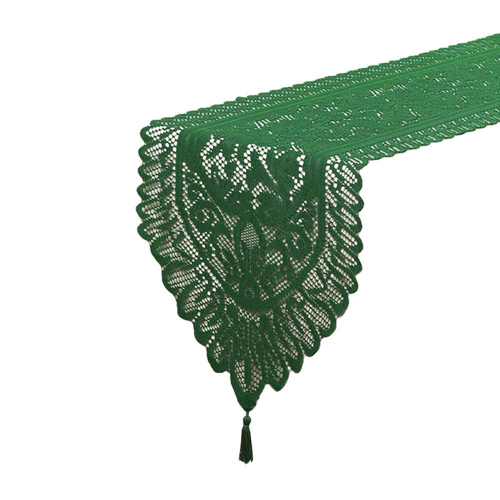 Christmas Long Table Runner Multi-size Lace Three-color Tablecloth Party Decoration Table Cover