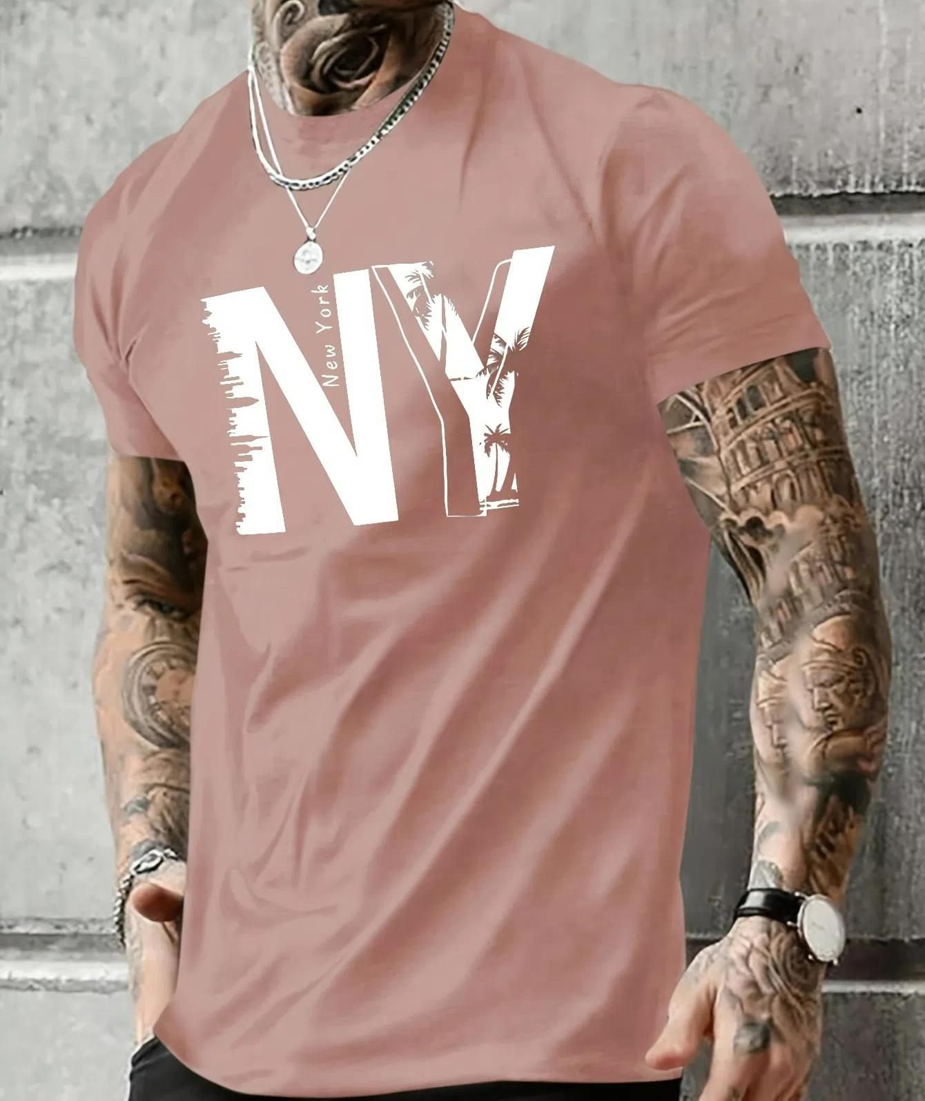 

Летняя мужская футболка свободного покроя с буквенным принтом, удобная, с короткими рукавами, с круглым вырезом, размер XS-6XL XXL