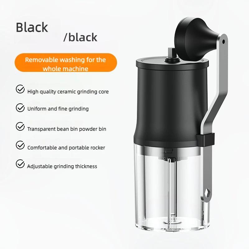 

Adjustable Bearing Coffeebe Manual Ceramic Coffee Mill Professional Grinding Core Double Crank CoffeeBean Coffee Mill