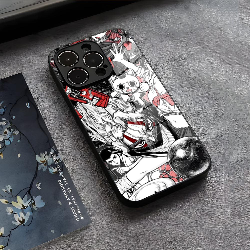 D-Dan D-Da Daa Phone Case For IPhone 17 Air 16 E Pro Max 15 14 13 Mini 12 Pro 11 Max Plus Black Glass Cover