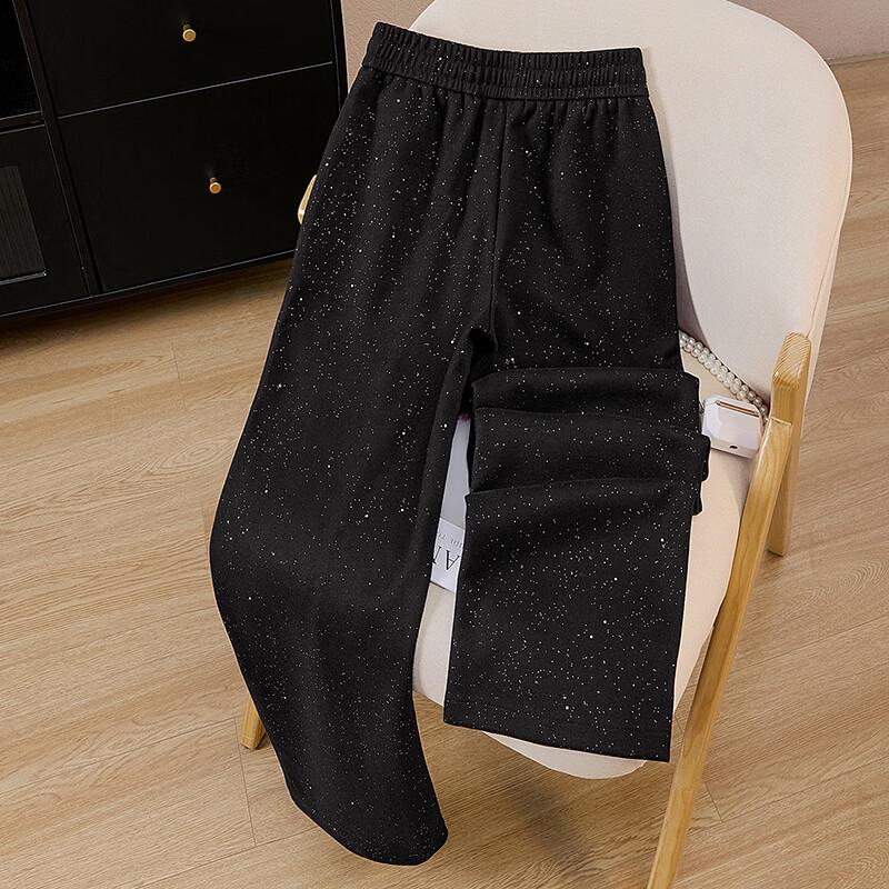 Women's Elegant Drawstring High-Waist Loose Fit Casual Pants