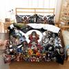 Anime O-Ones Pieces Beding Set Japanese Lufys Soft Duvet Cover Pilowcase for Children Young Boys Gift Single Quen King-Sized Dimensionsd Dimensions