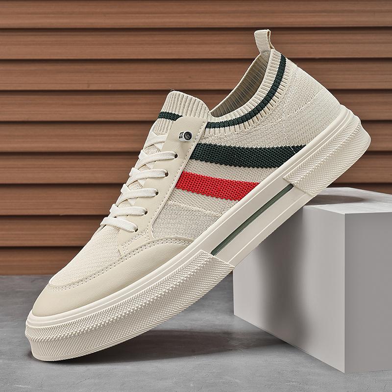 Men Summer Casual Sports Sneakers Breathable SlipOn Mesh Men's Shoes Board Soft Soled Youth Trend Slip Canvas Shoe