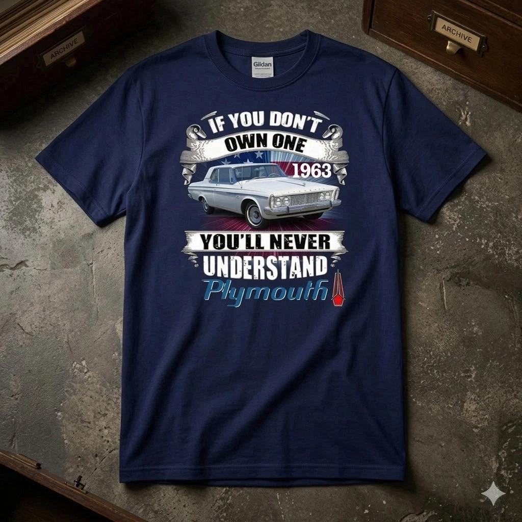 Plymouth Vintage T-Shirt 1965 Classic Car Lover Graphic Tee M