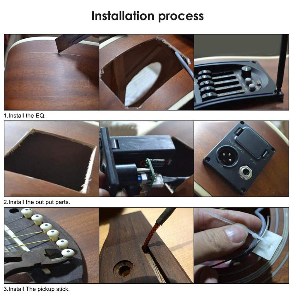 5-Band EQ Acoustic Guitar Pickup with LCD Pickup LC-5