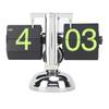 European Style Retro Digital Flip Down Clock 304 Stainless Steel Auto Mechanical Digital Flip Desk Clock for Home