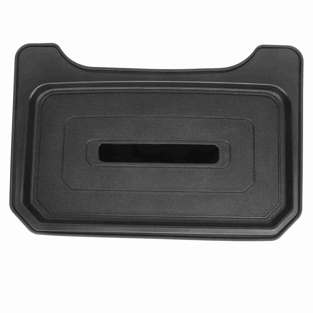 Car Rear Storage Box Large Capacity Slip Resistant Row Seat Organizer Container Replacement For Tesla Model Y Black