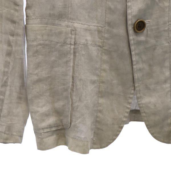 Y's Made in Japan Linen tailored jacket 1 gray Men's Used