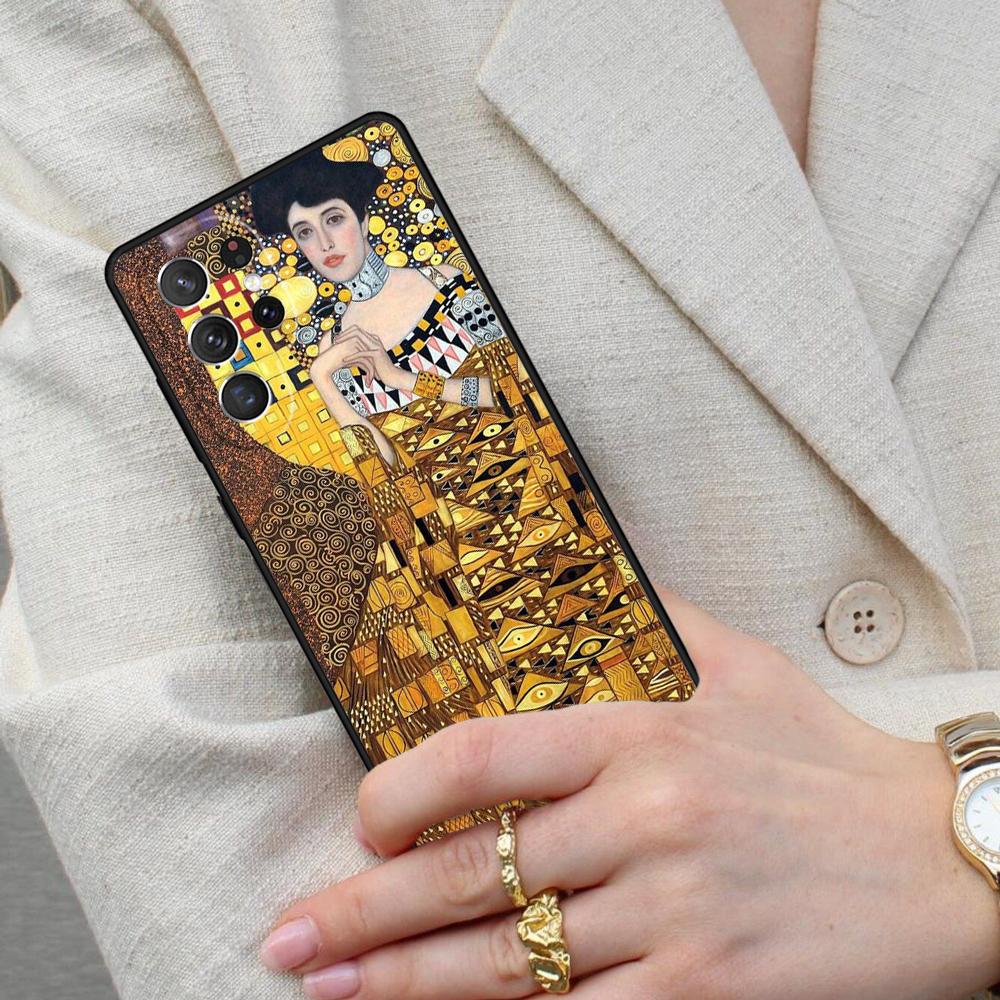 Gustav Klimt SOFT Cell Phone Case for Samsung Galaxy S26 Ultra S25 S24 S23 S22 S21 S20 Note10 Cover