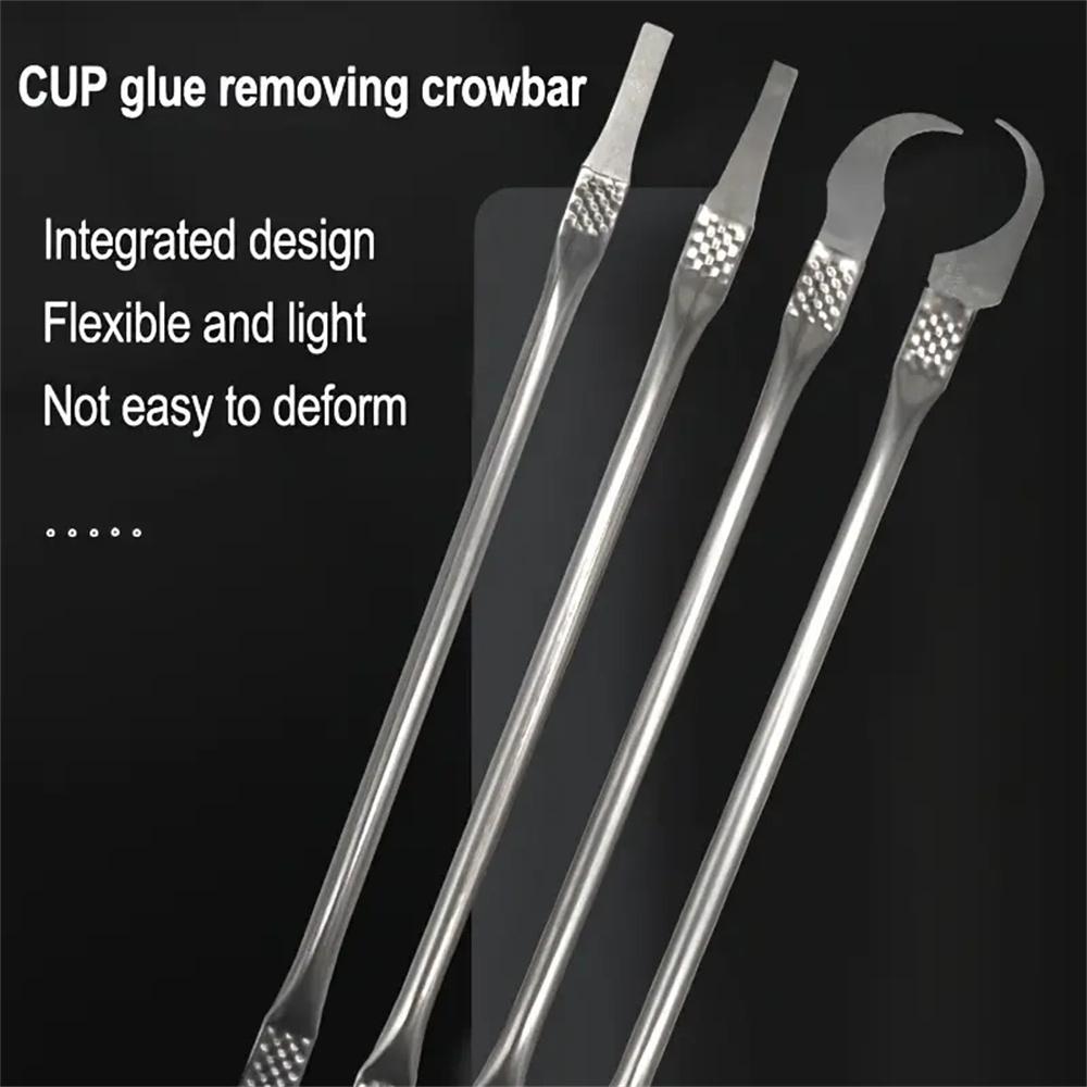 8pcs Mobile Phone LCD Chip Glue Removal Crowbar CPU Separation Glue Removal Knife Prying Disassembly Kits Repair Shell Removal