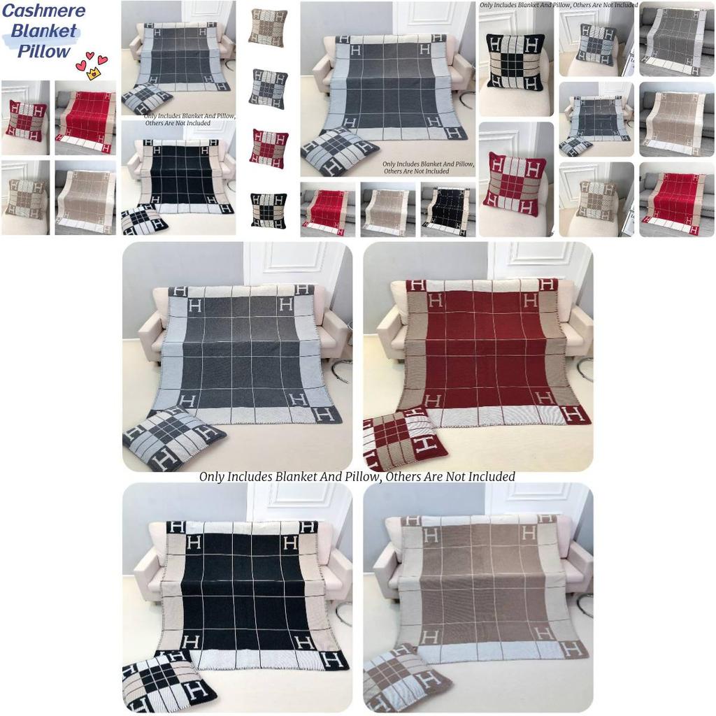 Modern And Simple Style Cashmere Blanket For Office Nap Sofa And Camping