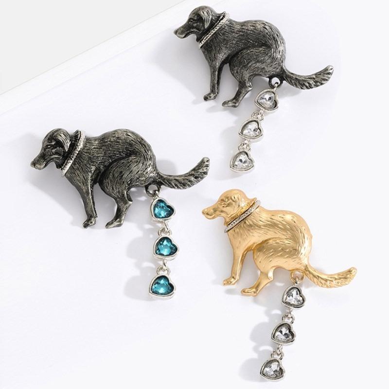 Unique Dog Poop Brooch Funny Design Lapel  Pin for Parties and Daily Wear Adds Humor and Style to Your Outfits