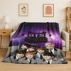 Kpop B-BTS Fashion Group Star Flannel Blanket Soft Warm Throw Blanket for Bedroom Living Room Bed Travel Camping Picnic Gift