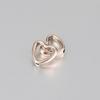 Pack of 50 Fashionable Heart Shaped Double Hole Beads CCB Material Hollow Hearts