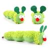 Cat Plush Toy Interactive Catnip Imitation Caterpillar Squeaky Kitten Toy Durable Bite Cat Chew Toy Accessories