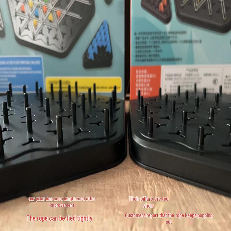 Geometric Triangle Chess Puzzle: Early Education Toy for Logical Thinking & Parent-Child Interaction