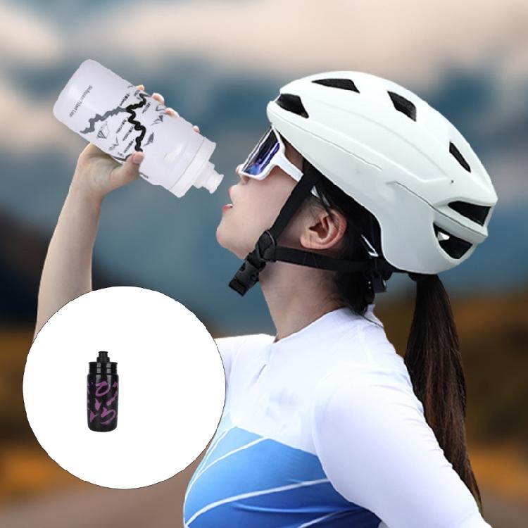 580ML Road Bike Portable Kettle Outdoor Cycling Bottle with No Lift Nozzle Squeeze Type Sport Bottle Easy to Use