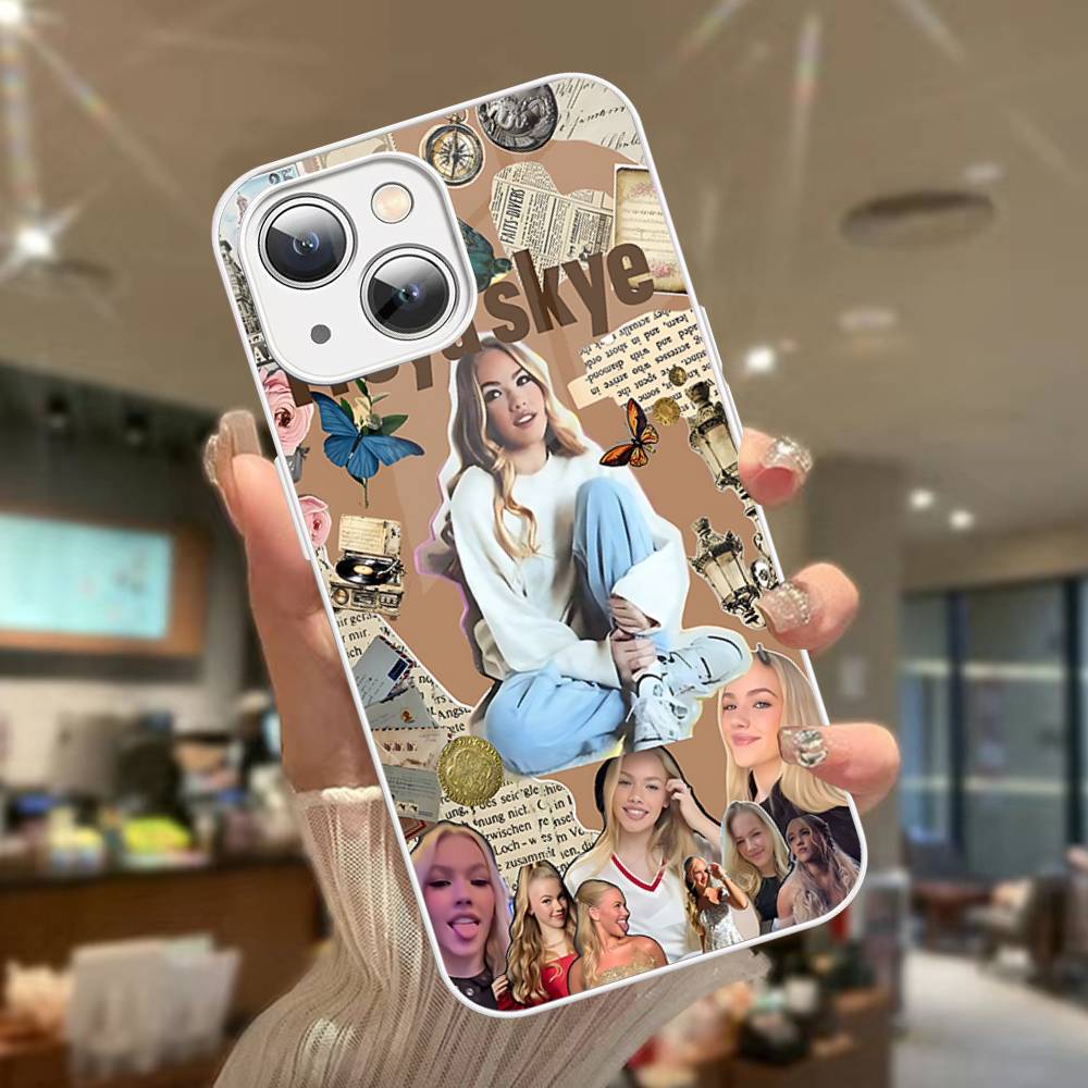 Singer F-Freya Skye Gehärtetes Glas Für Iphone 14 13 12 11 Pro Mini XS MAX 14Plus X XS XR Hülle