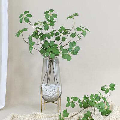 Artificial Green Plants Realistic UV Resistant Chinese Style Faux Greenery Home Office Indoor Outdoor Vase Decorative Fake Leaves Plants