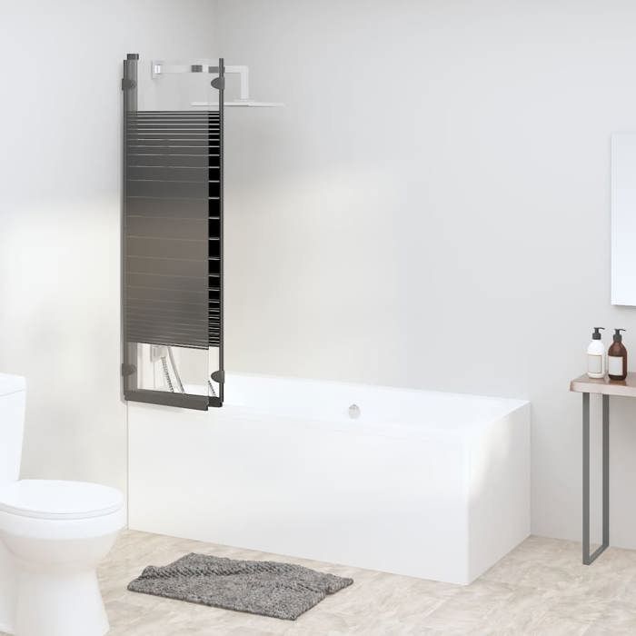 Cabine de douche - Maison Exclusive - Pliable 3 panneaux - 130x130 cm (réglable) - Cadre aluminium noir