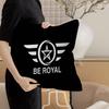 RROYALS EENFIELDS Logo Pillow Covers Cartoon Sofa Decorative Home Doublesided Printing Short Plush Cute Cushion Cover