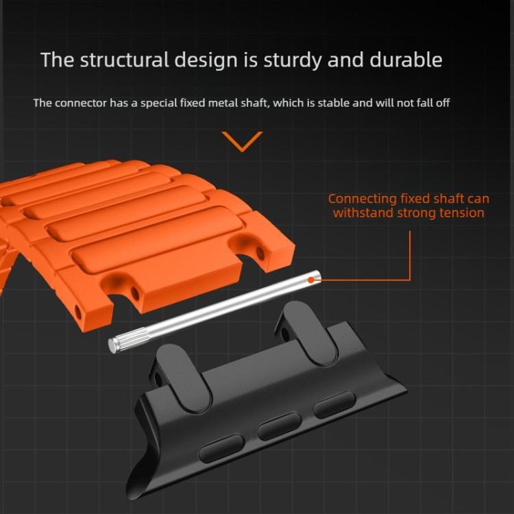 Reinforced I‑Shape Texture Soft Silicone Replacement Watch Band Strap For Apple Watch 38/40/41/42mm