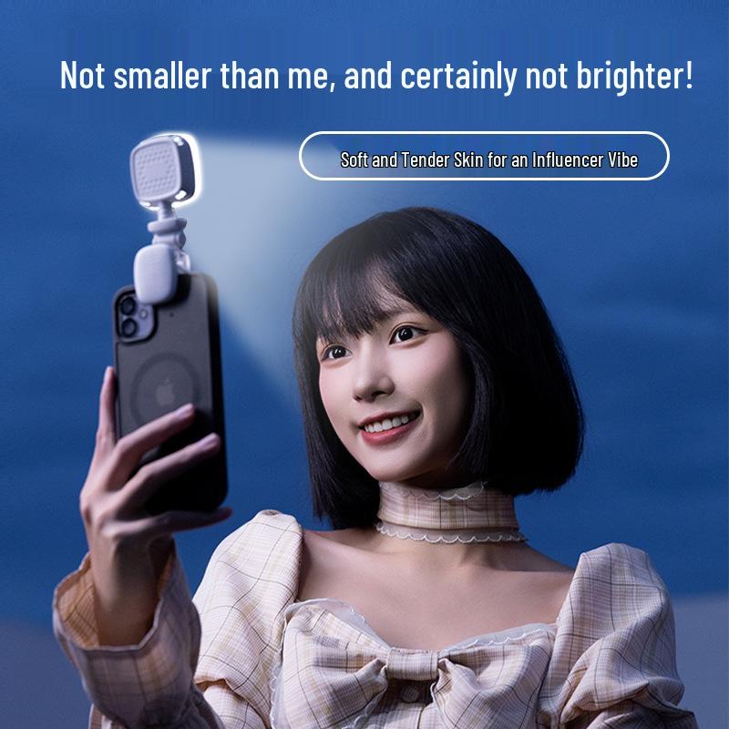 Luz de Relleno Portátil D5 con Pinza para Móvil para Selfies y Streaming