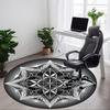 1PC Sacred Geometry Chair Carpet for Office, Indoor Non-Slip Washable Carpet, Soft Comfortable Mat For Office Room Yy250930281