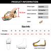 Fashion Fashion Printed Strange Heeled Sandals Women 2025 Summer Square Toe 10cm High Heel Slippers Woman Cross Strap Party Dress Shoes