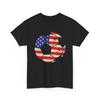 Soccer Shirt, American Flag Soccer Ball Soccer Players Sport Fans Shirt Unisex T-Shirt