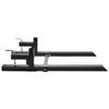Pallet Forks, 2000 Lbs Clamp On Pallet Forks, 43" Total Length Tractor Bucket Forks with Adjustable Stabilizer Bar, Heavy Duty Pallet Forks for