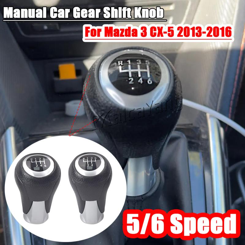 Manual 5 6 Speed Transmission Gear Shift Knob Hand Lever For Mazda 3 2013-2017 Gearbox Hanlball For Mazda CX-5 2013-2016