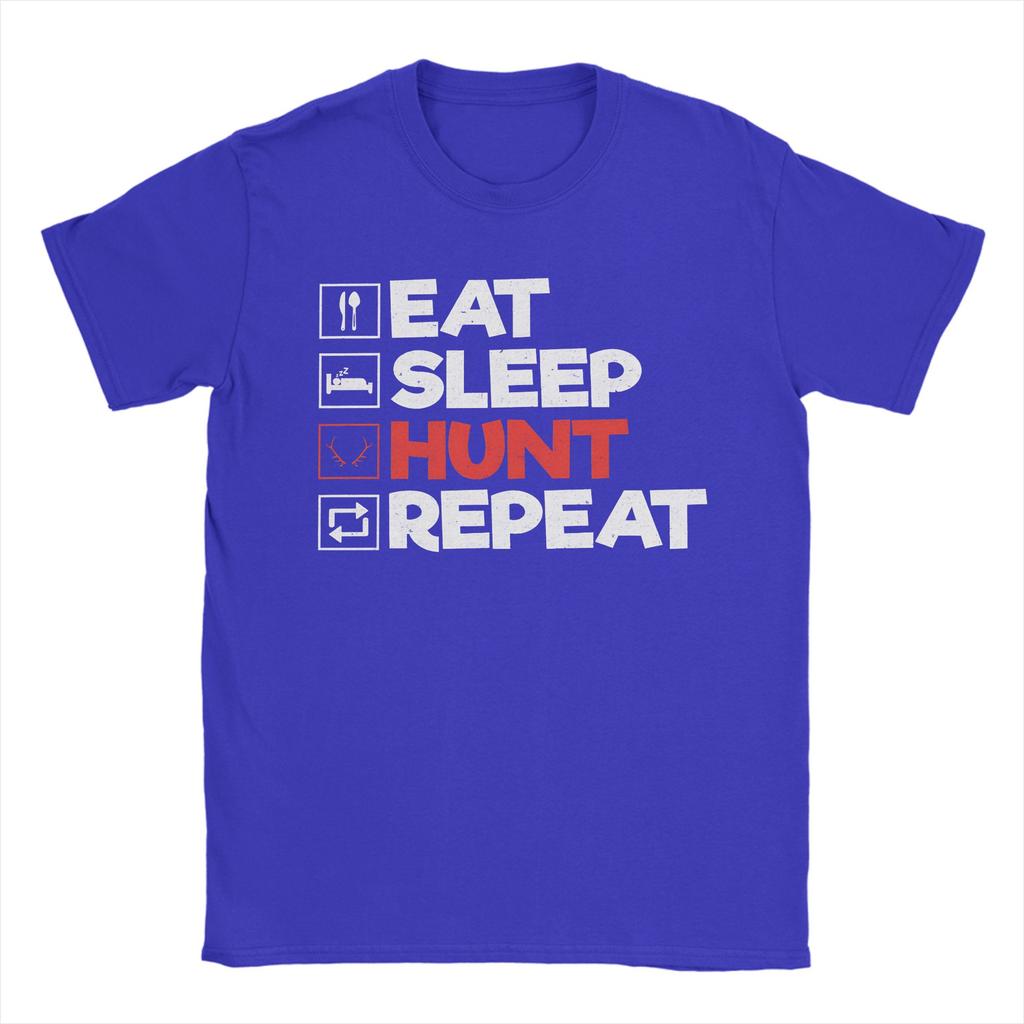Couple Tshirt Monster Hunter Eat Sleep Hunt Repeat Gaming Tshirts Harajuku Summer Tee Shirt Casual 100 Cotton Clothing
