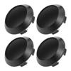 4pz Coprimozzi Centrali Ruota 102mm OD 94mm ID Resistente alla Ruggine Nero Copertura Mozzo Cerchione Veicolo Universale per Auto