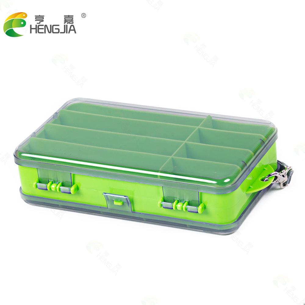 

Portable and Waterproof18X10X4CMDouble-sided transparent large-capacity fishing tool box, lure accessories storage box, multifun