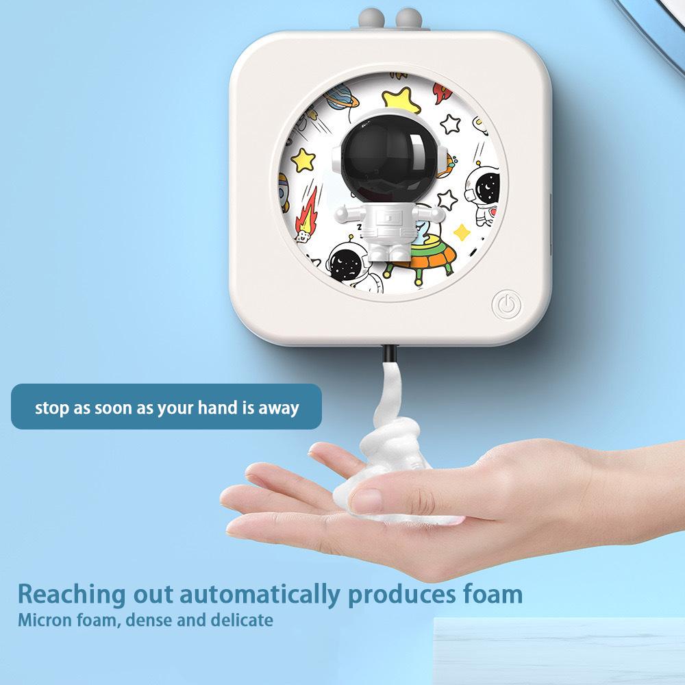 Smart Automatic Sensor Wall-Mounted Astronaut Soap Dispenser - Touchless Foam & Liquid Soap Dispenser For Bathroom Kitchen/Home