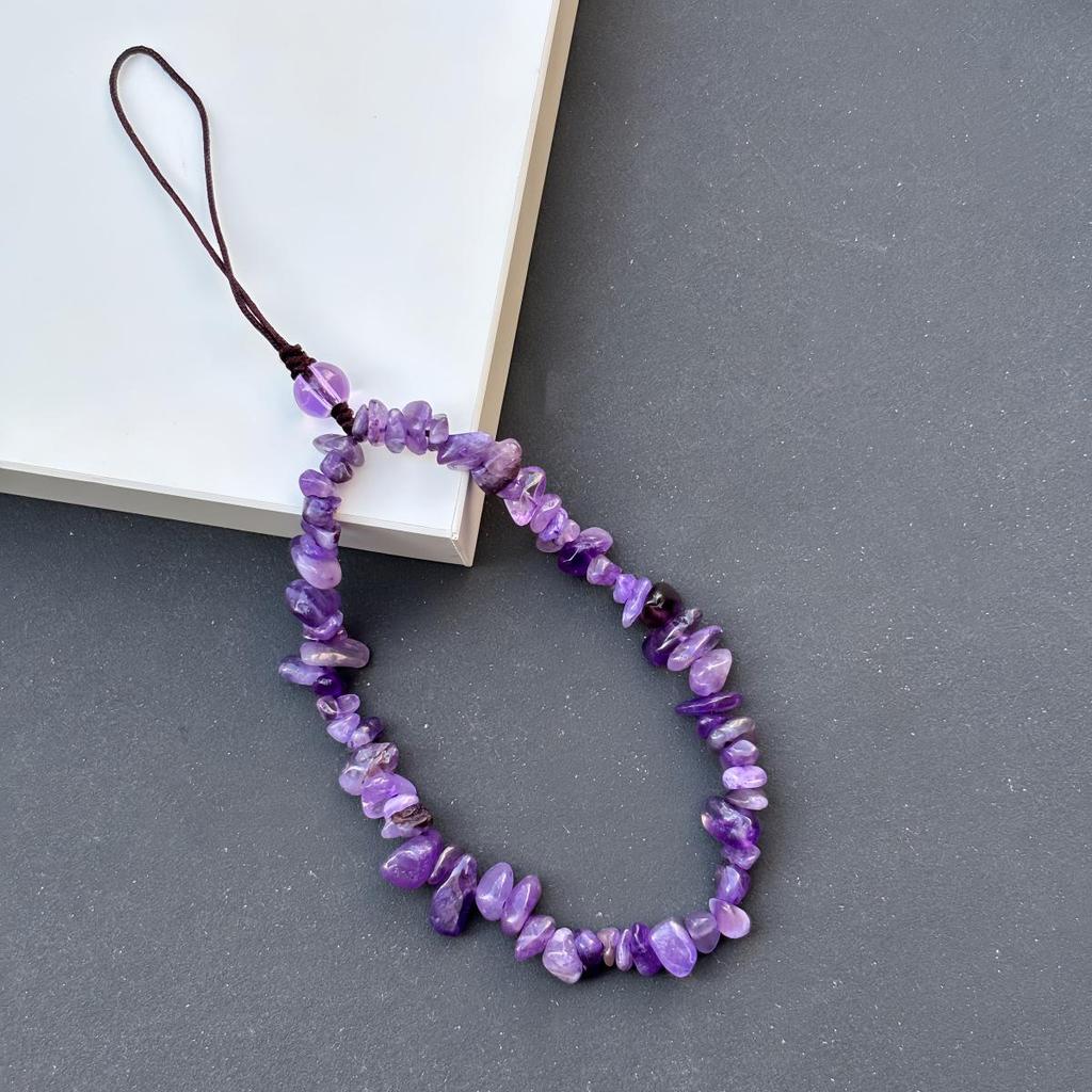 Aventurine Crystal Phone Lanyard – Women's Anti-Lost Tumbled Stone Chain