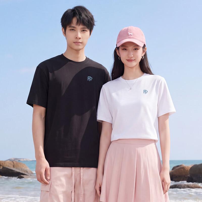 FivePlus Couple's Pure Cotton Casual T-Shirt
