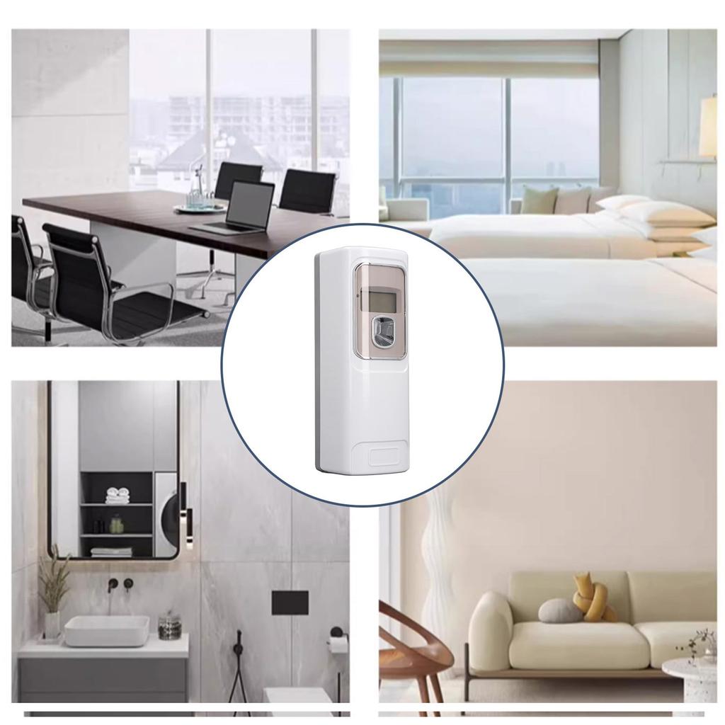Automatic Fragrance Machine, Stylish Wall Mounted Diffuser with LCD Display, Timed Release, for Home, Bedroom, Hotel