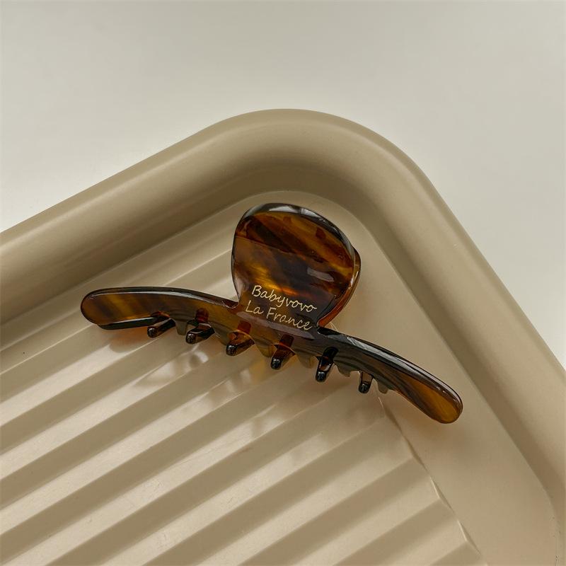 Luxury Acetate Shark Hair Clip for Women - 2023 Summer Collection, Elegant Hair Accessory